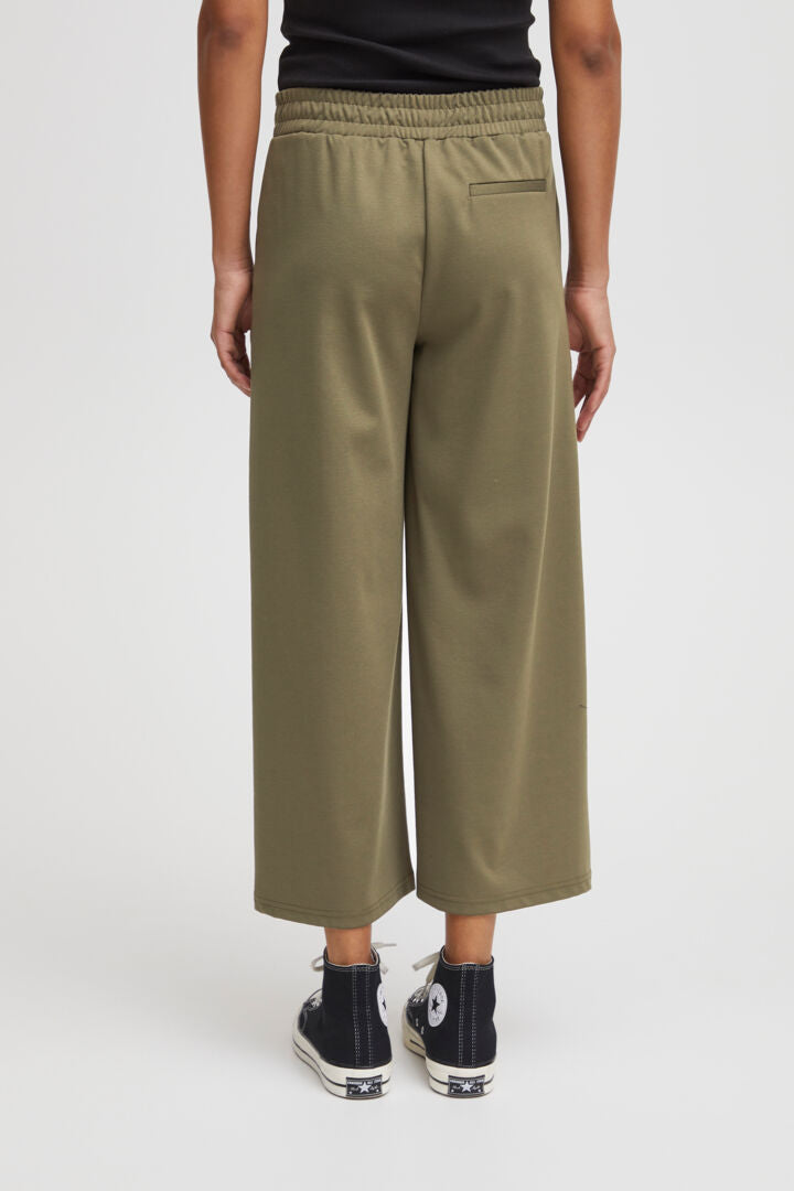 Ihkate Pants Cropped Wide Kalamata