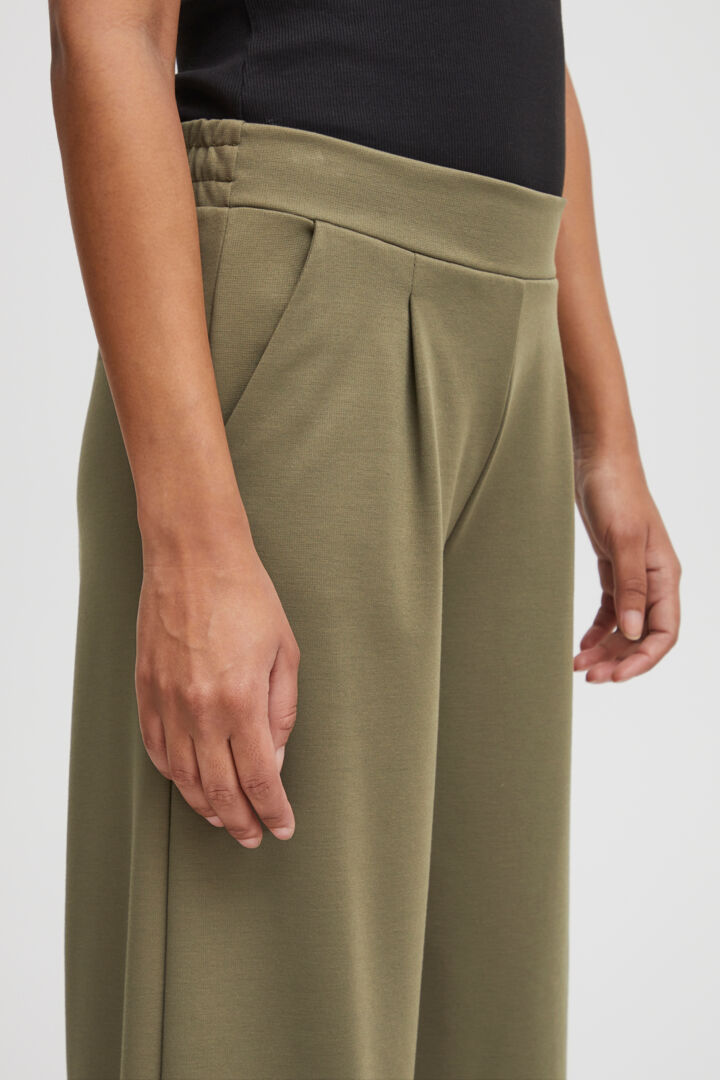 Ihkate Pants Cropped Wide Kalamata