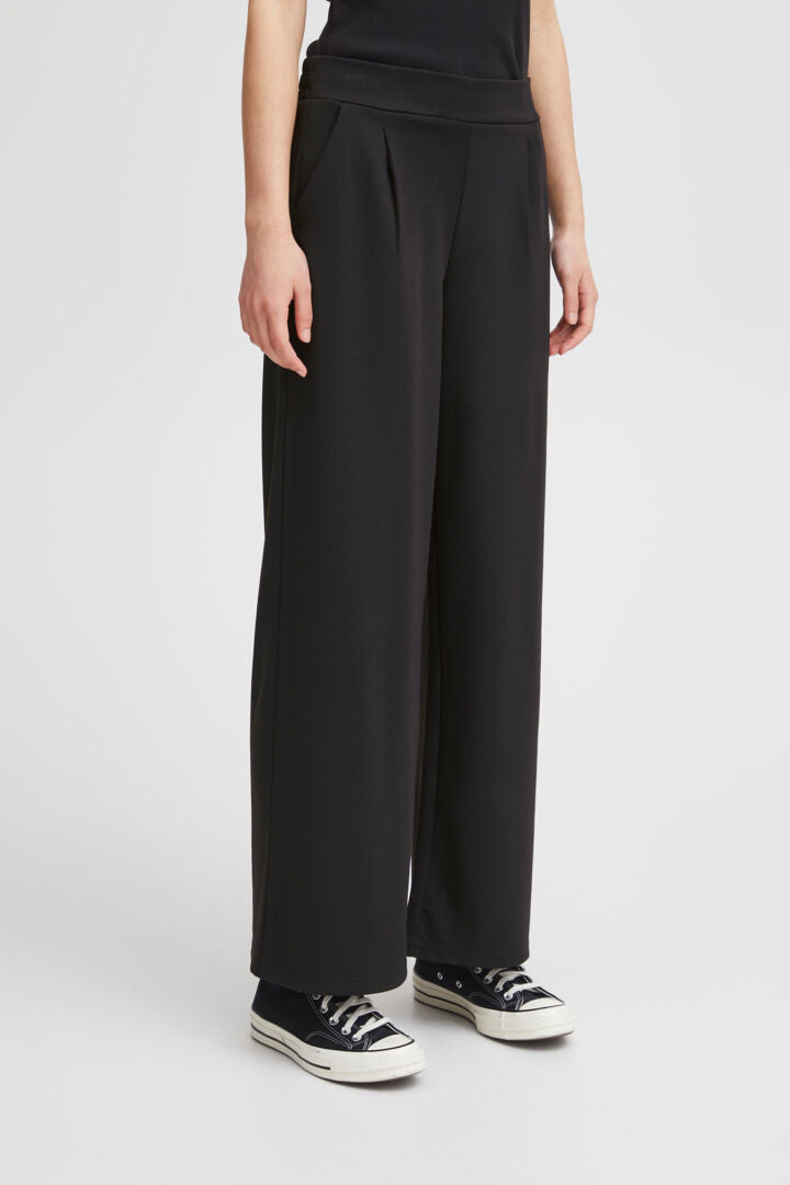 Ihkate Pants Long Wide Black