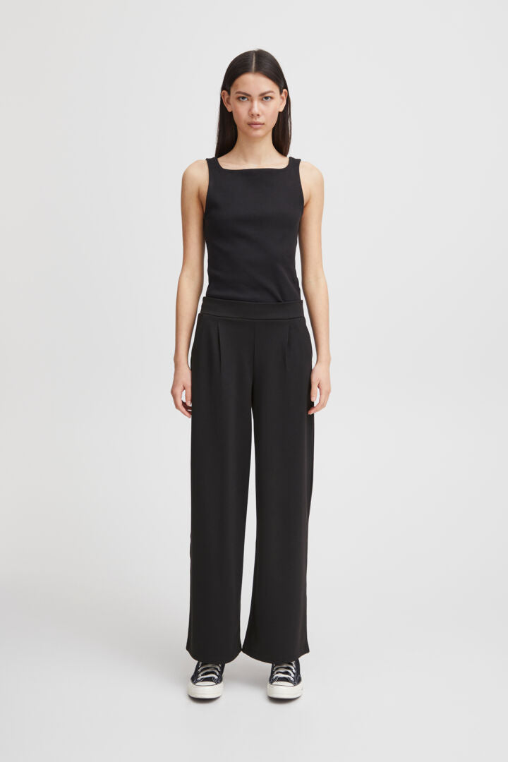 Ihkate Pants Long Wide Black