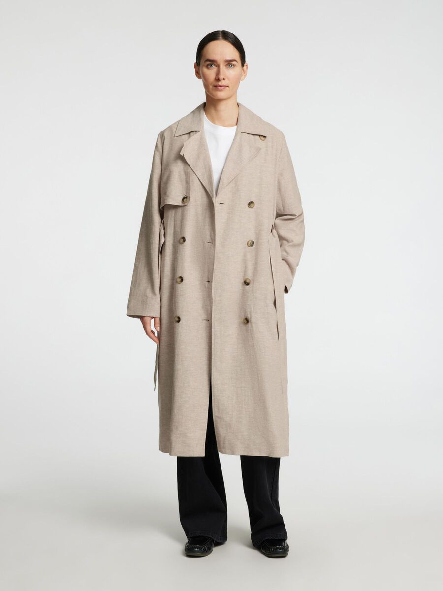 Slfjada linen Trenchcoat