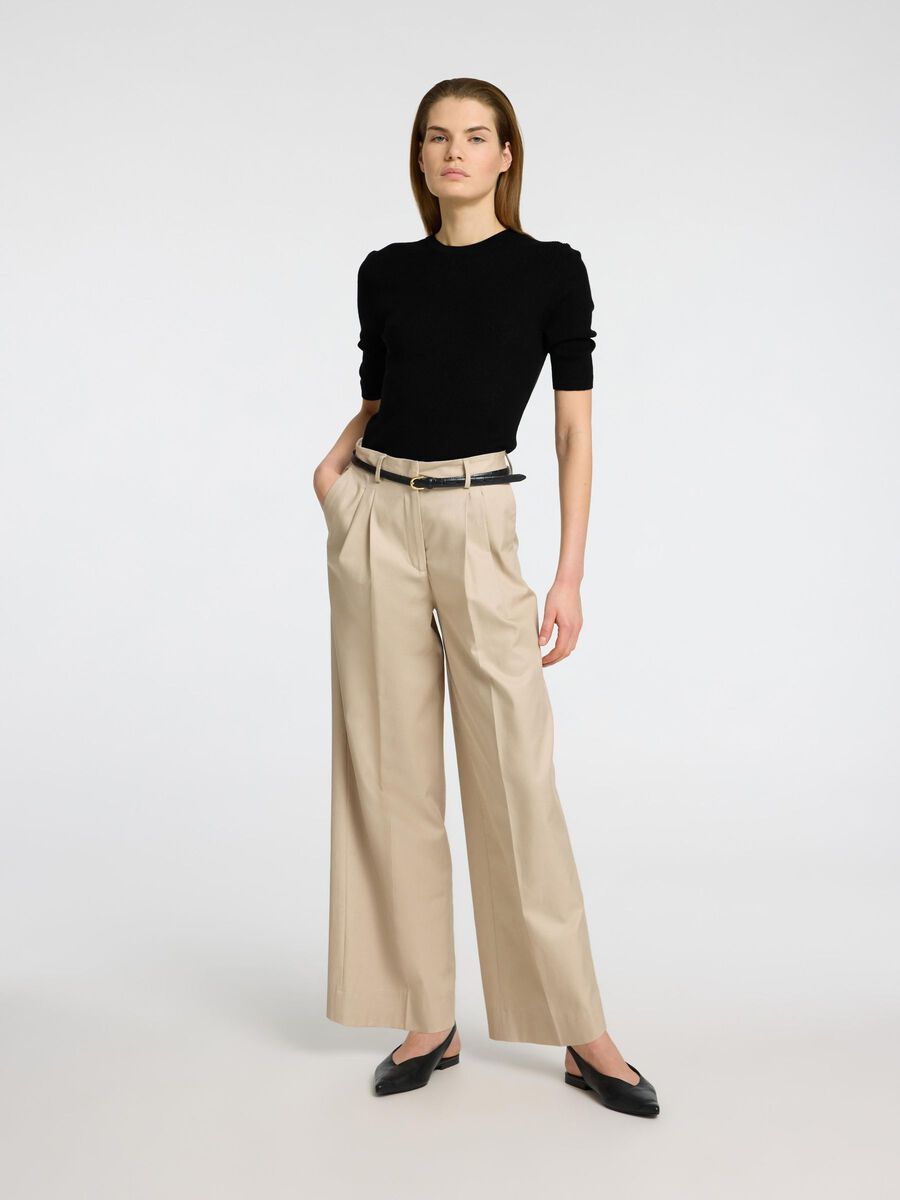 Slfingrid Shirt O-neck Black