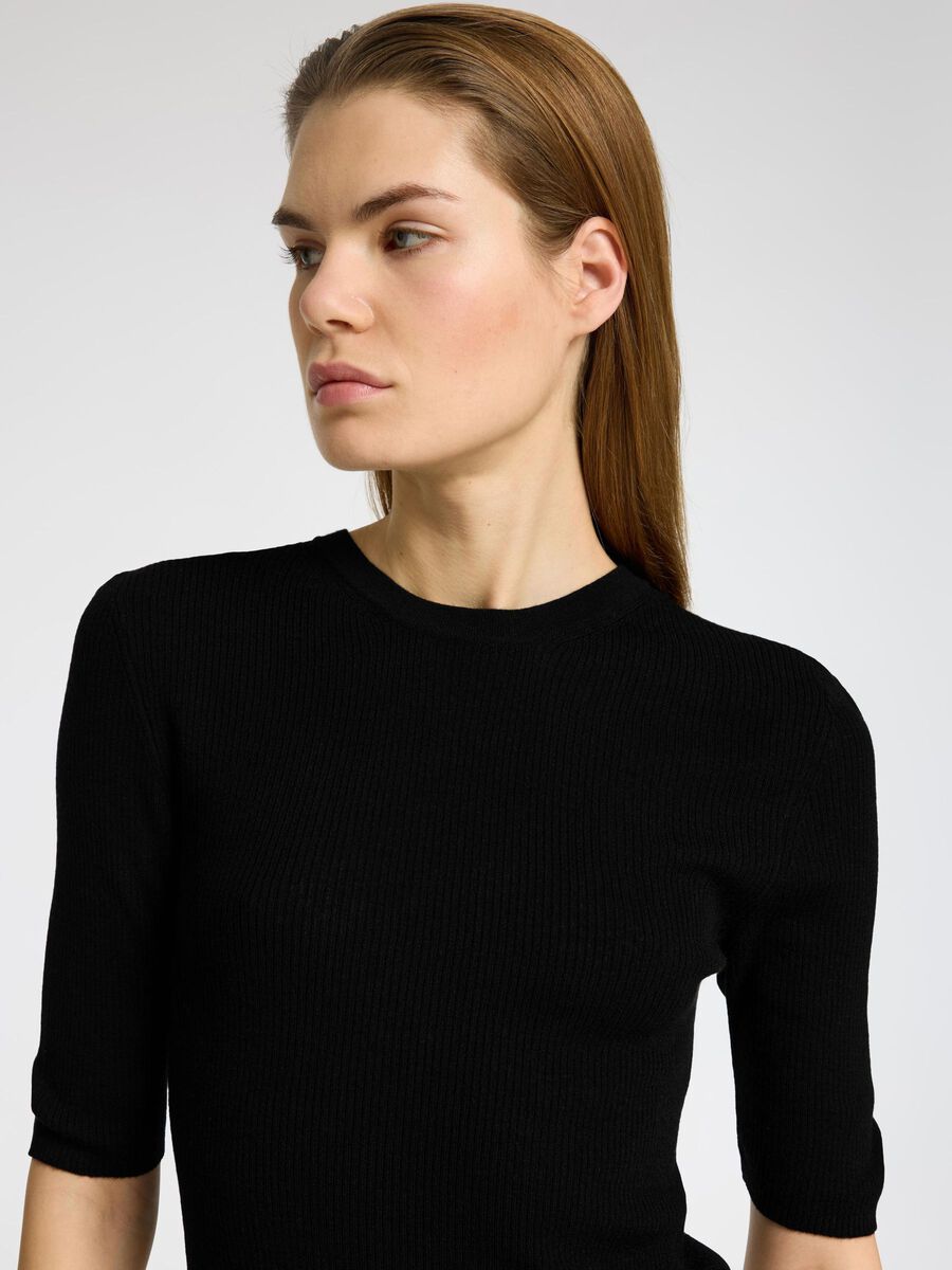 Slfingrid Shirt O-neck Black