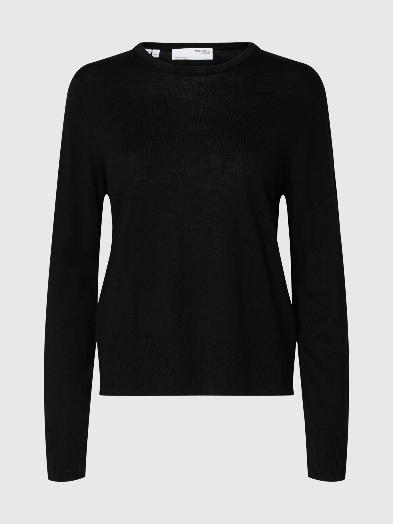 Slfthea LS Knit Merino Black