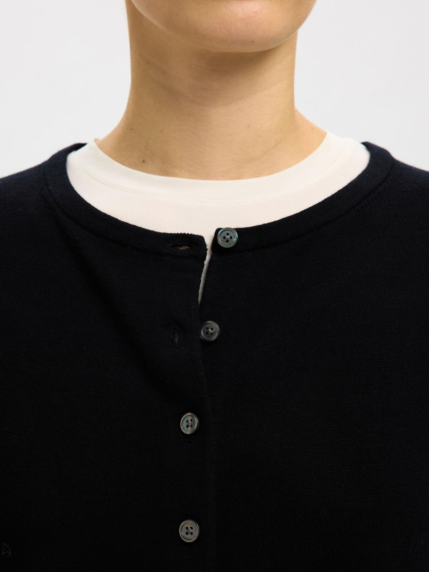 Slfthea Cardigan Merino Black