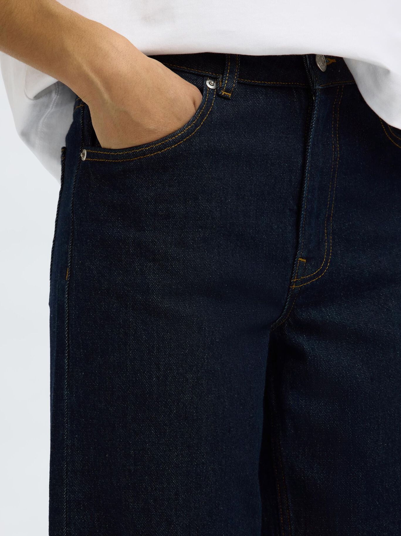 Slfwide Bea-Kori Jeans Dark Blue