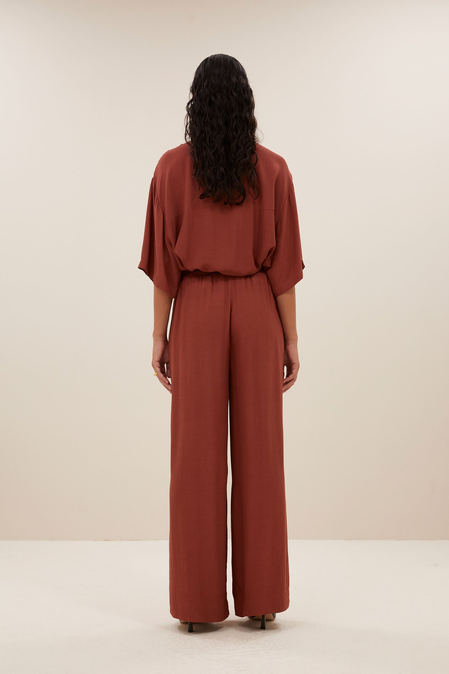 Benji Viscose Pants Bricks