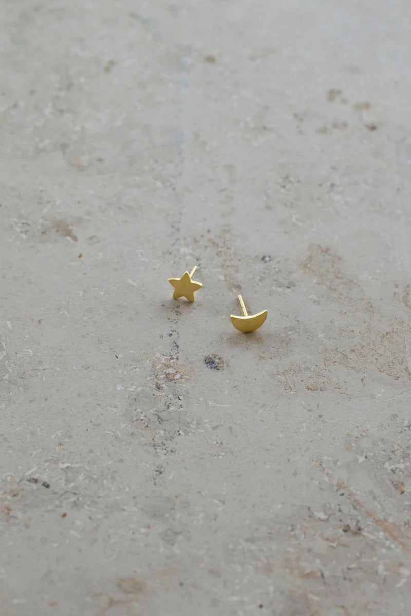 PD Star and Moon Earring