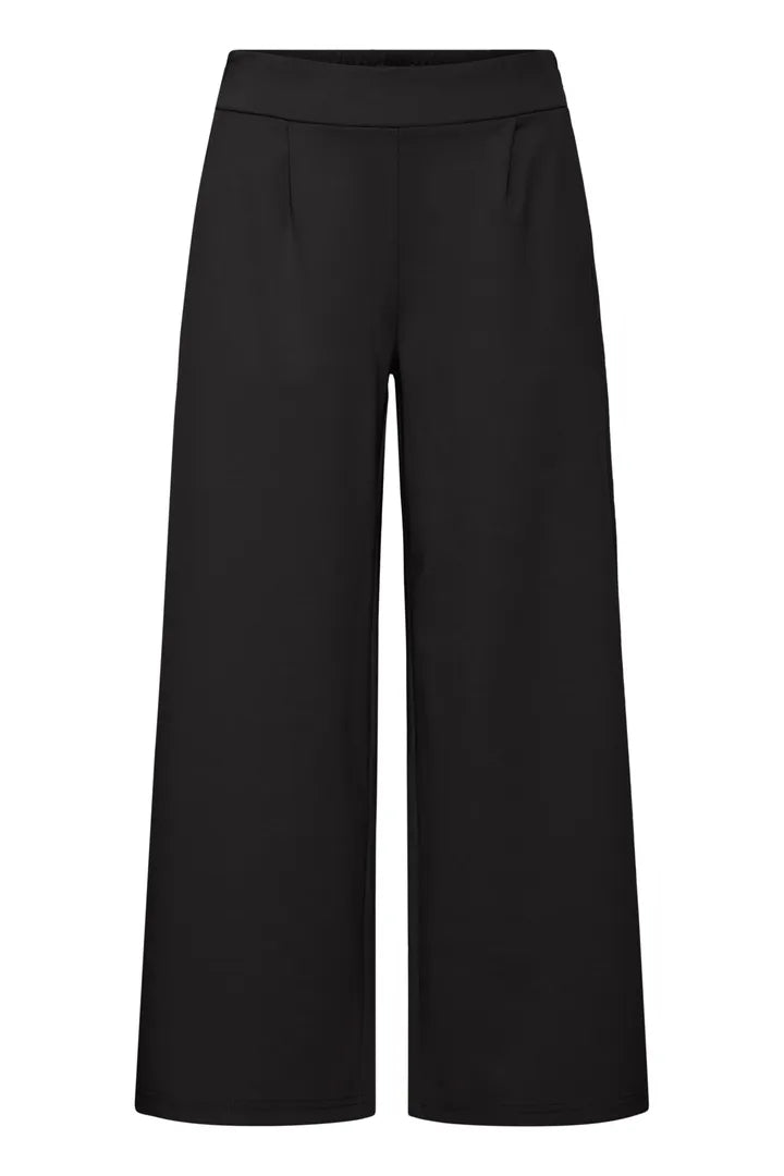 Ihkate Pants Cropped Wide Black