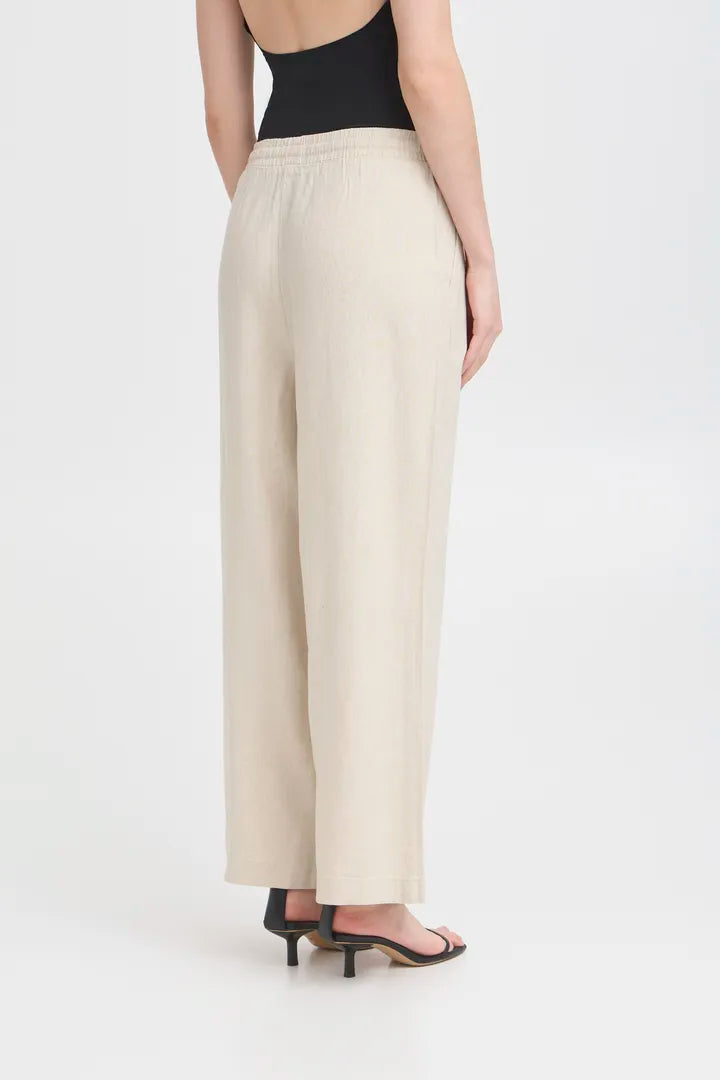 Ihlinno Pants Cropped Natural
