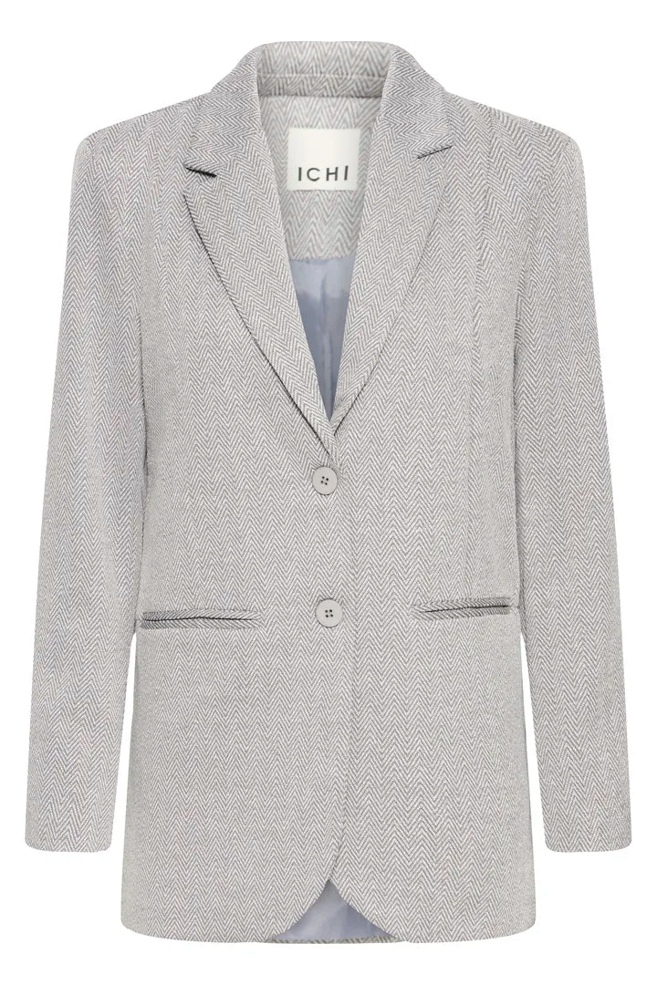 Ihkate Jacquard Oversize Blazer Shark