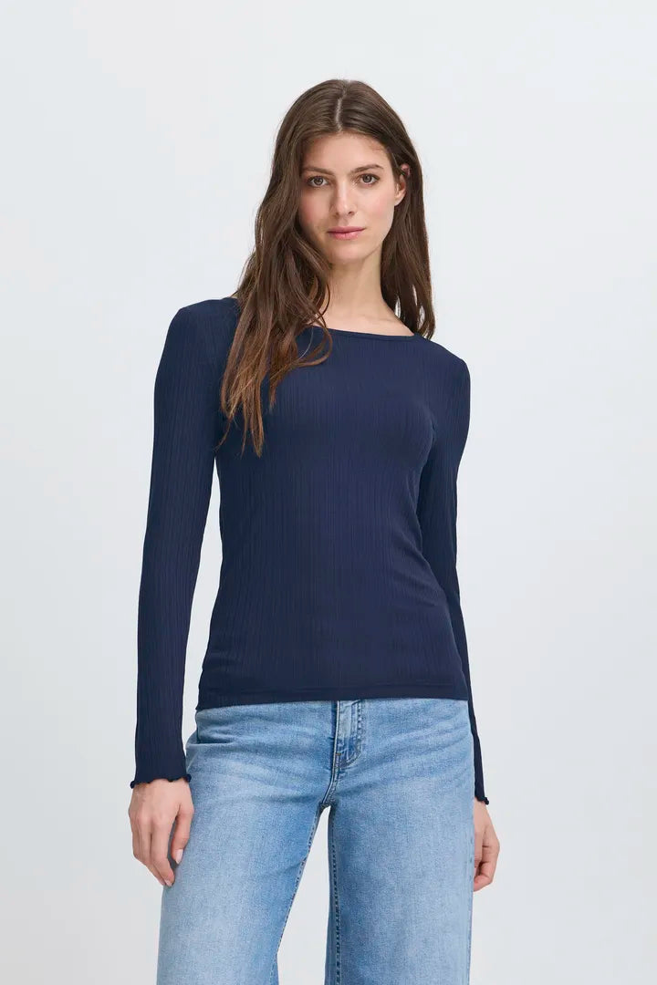 Ihcella Long Sleeve D Blue