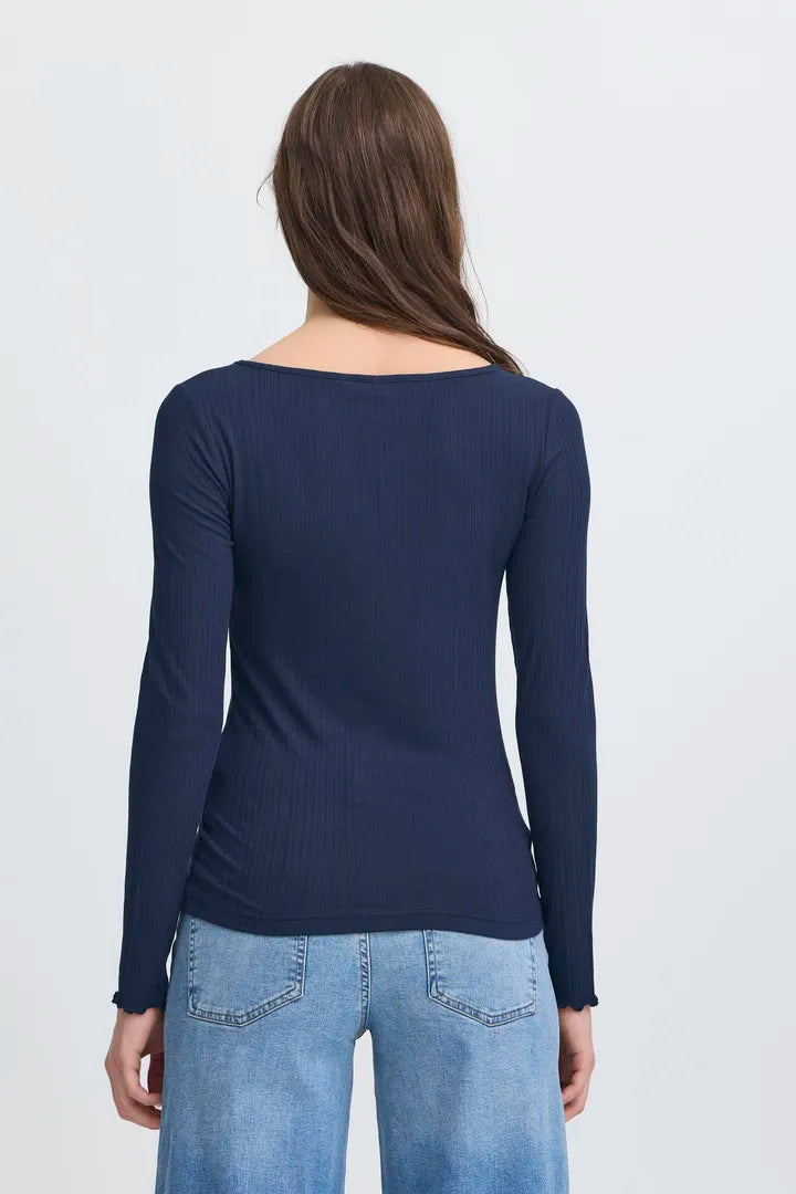 Ihcella Long Sleeve D Blue