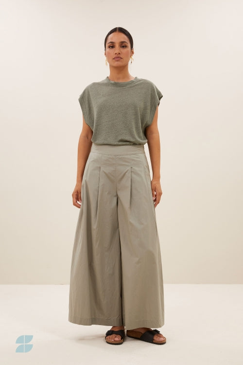Sagi Poplin Pants Seagrass