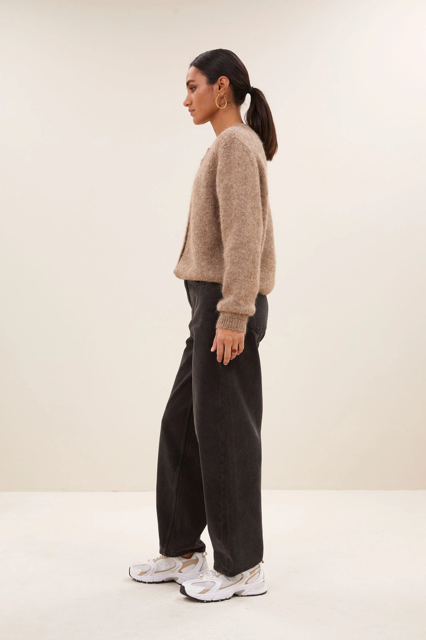 Cleo Natural Cardigan Biscuit