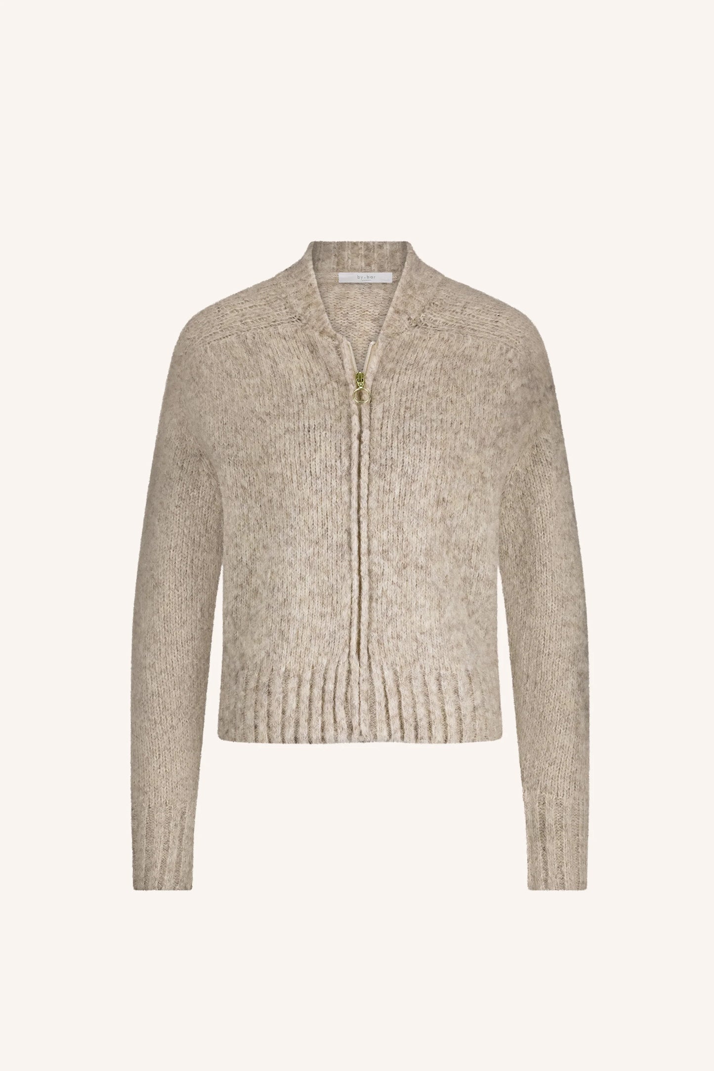 Jonas Zipp Cardigan Stone