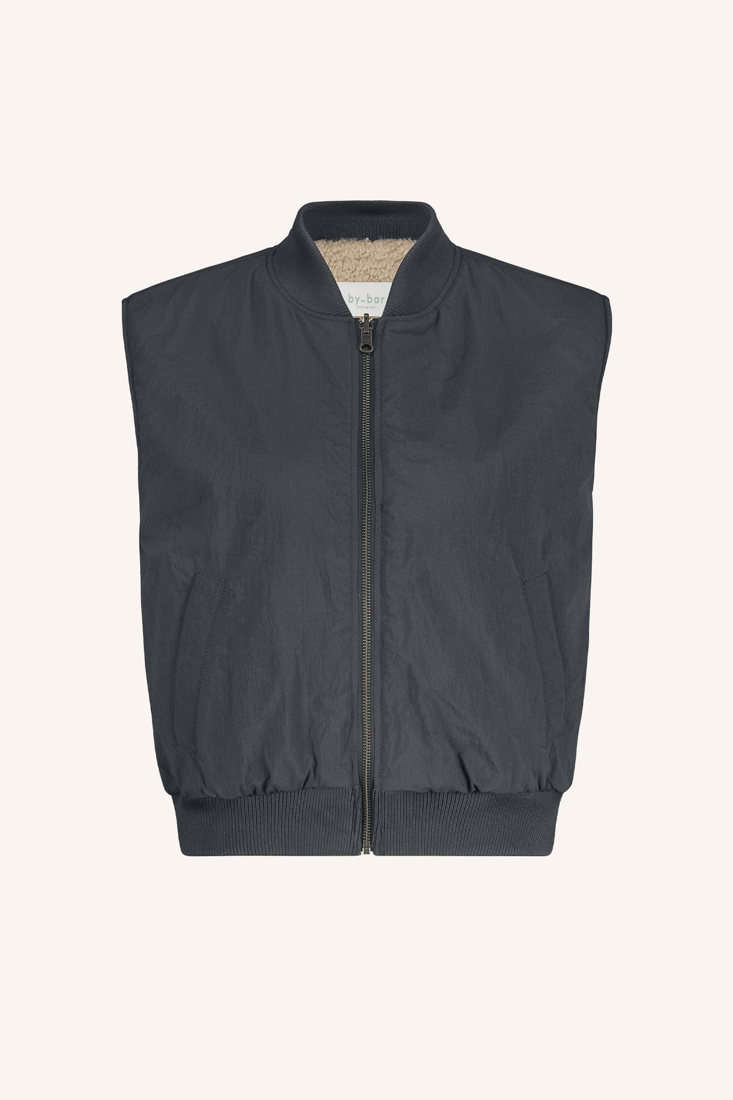 Aleksi Sleeveless Jacket Charcoal
