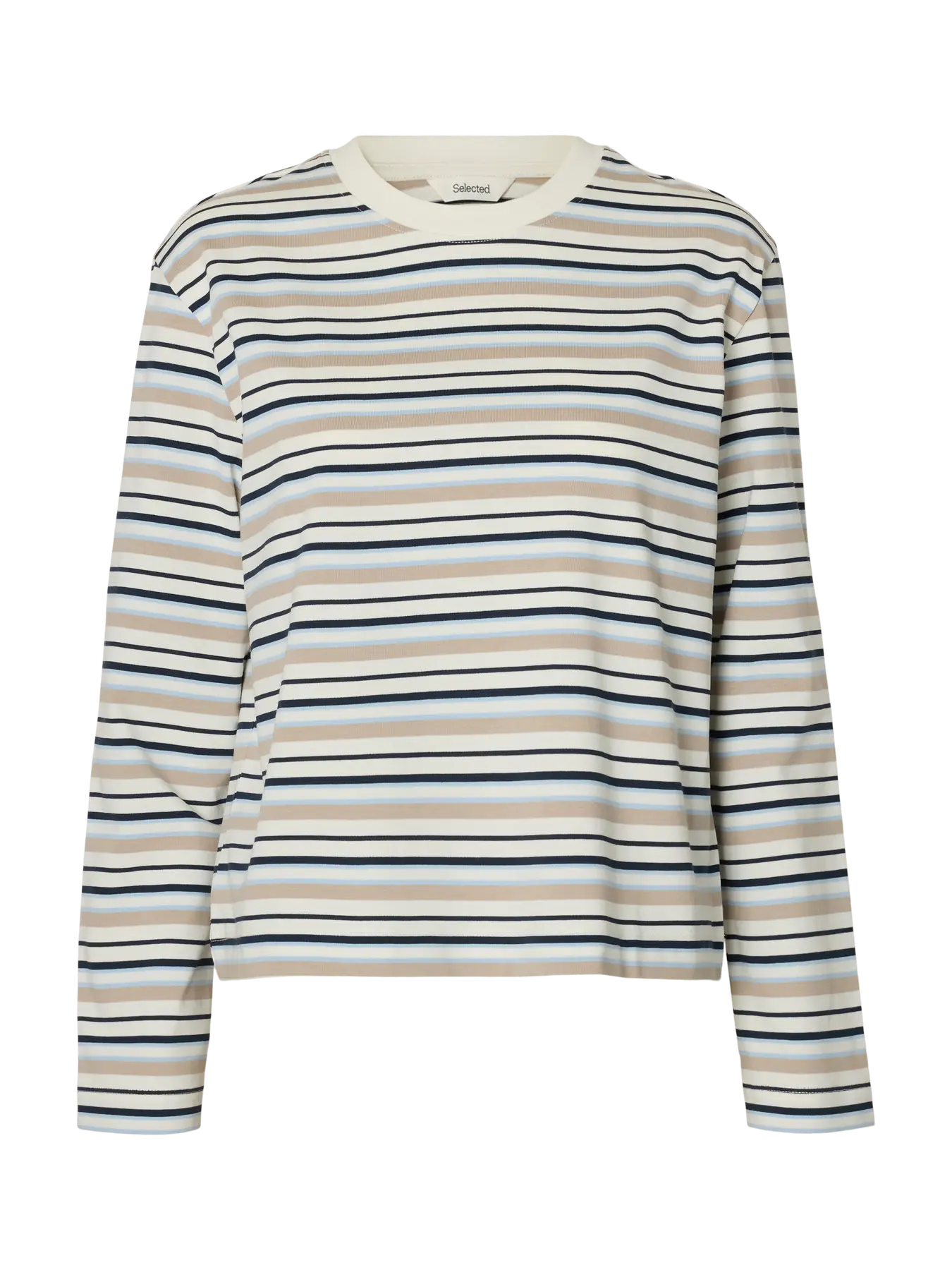Slfessential Boxy Tee Striped