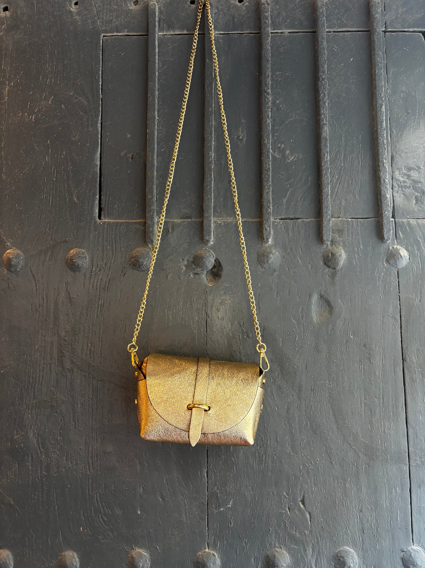 Mini Bag Metallic Gold