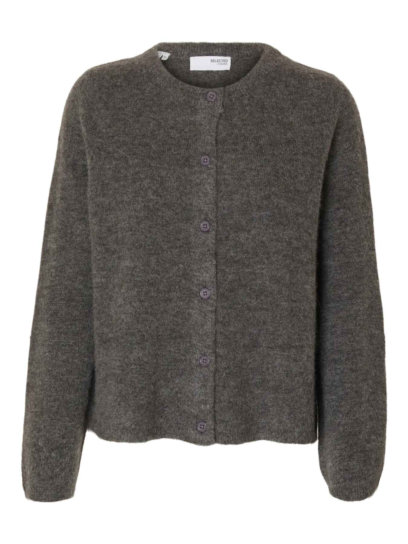 Slflulu Knit Cardigan Gris