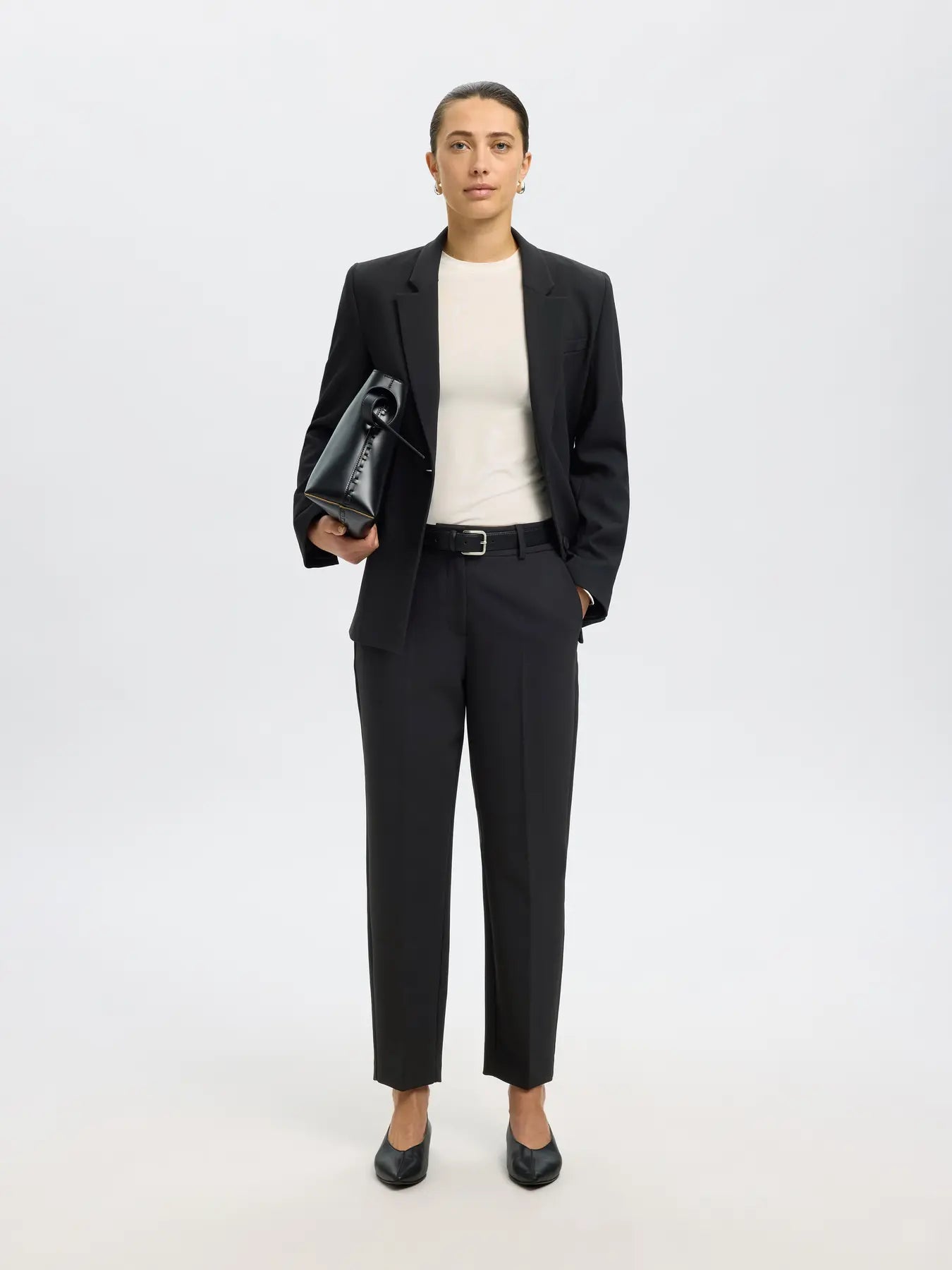 Slfrita Cropped Pants Black