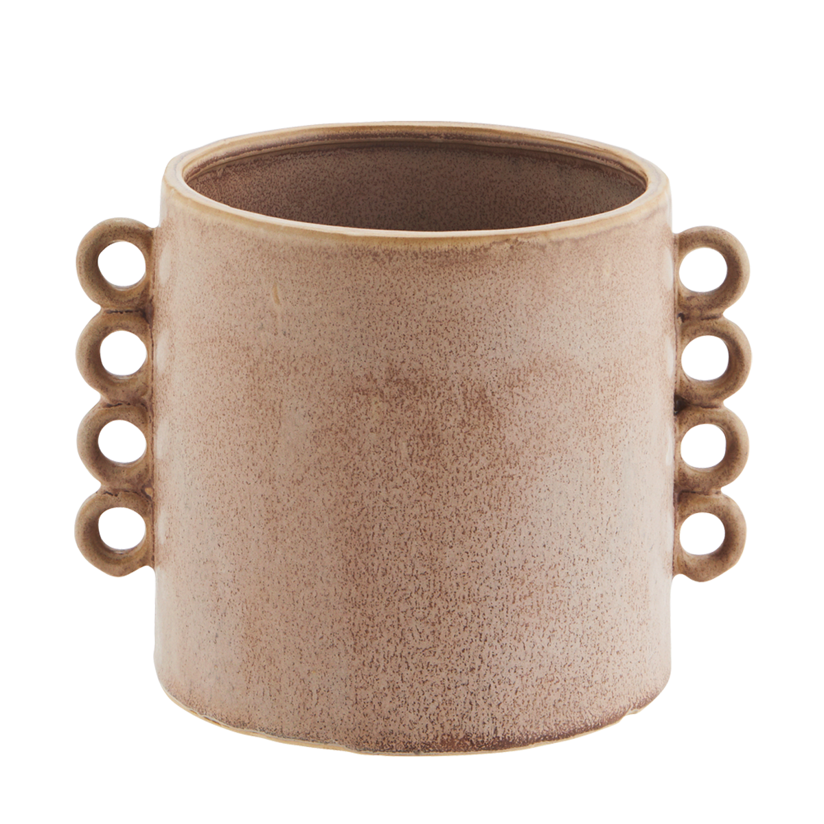 Stoneware Flower Pot w/ruffles