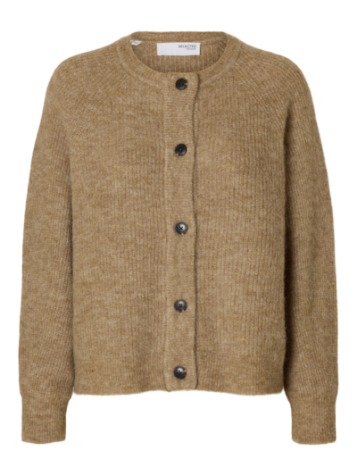 Slflulu Knit Cardigan Sepia