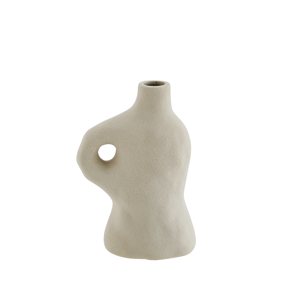 Stoneware Vase Greige