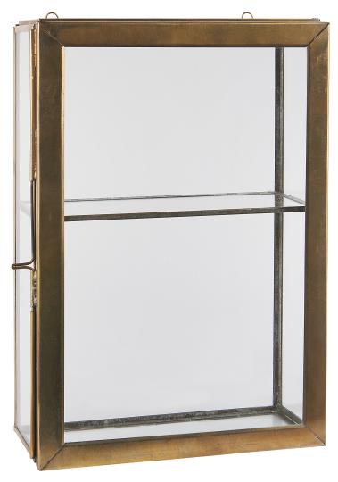 Wall cabinet w/4 glass sides 1 shelf