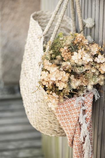 Beach bag seagrass conical