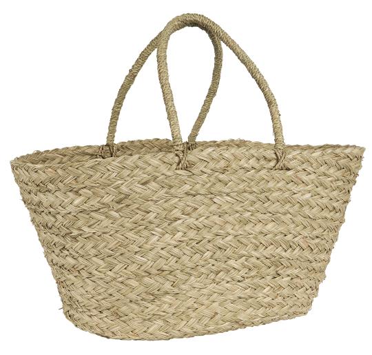 Beach bag seagrass conical