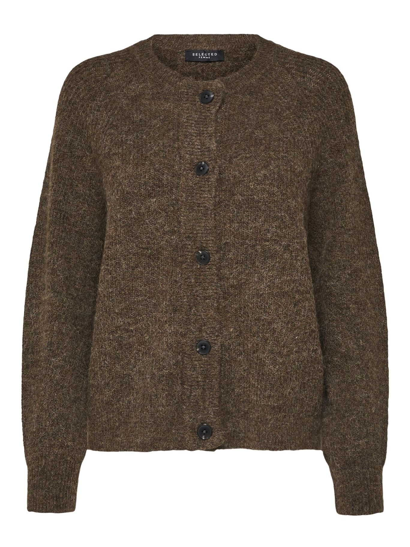 Slflulu Ls Knit Sepia