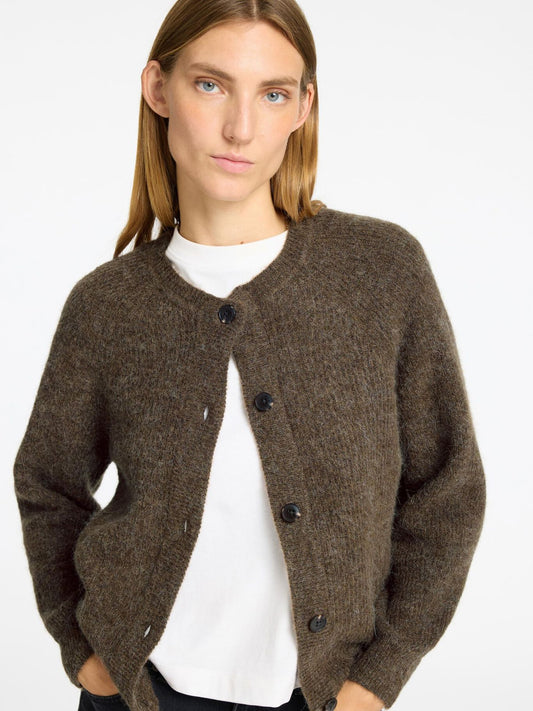 Slflulu Ls Knit Sepia
