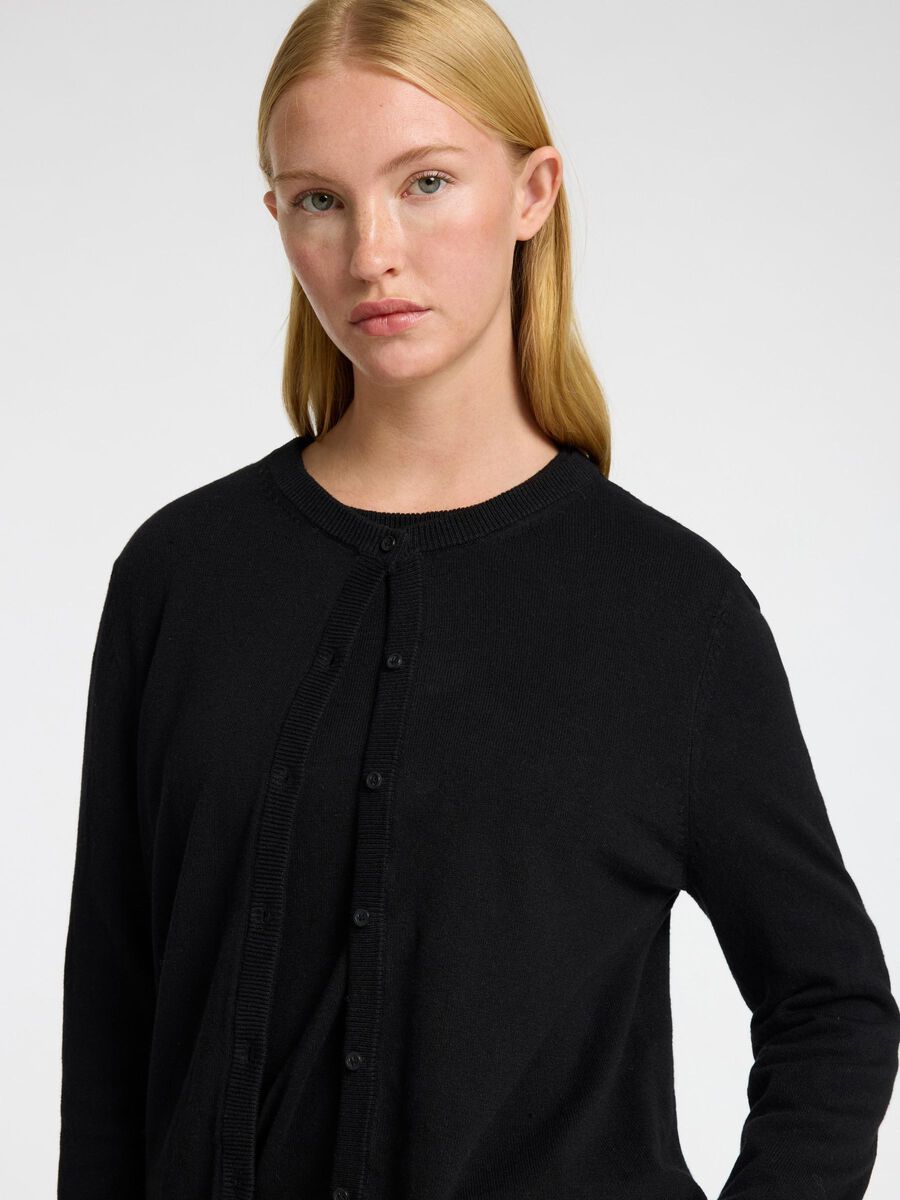 Slflaura Cardigan Black