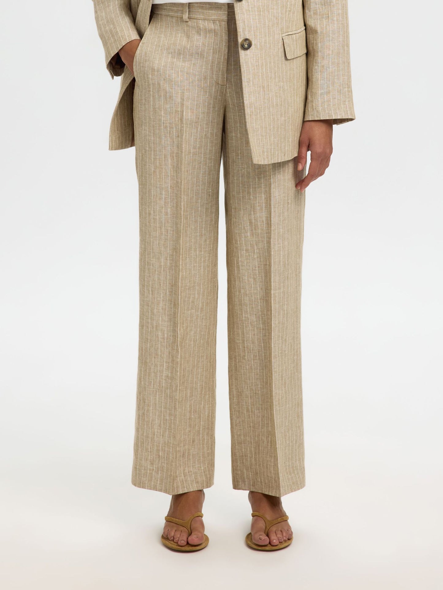 Slfwide Ida Linen Pants