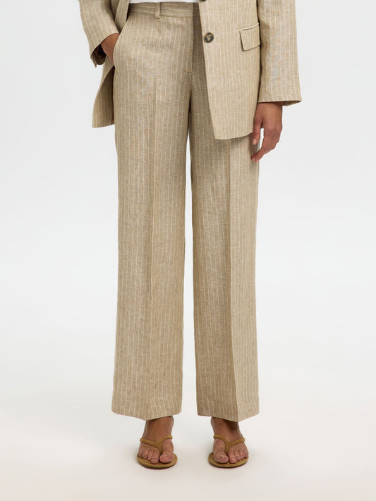 Slfwide Ida Linen Pants