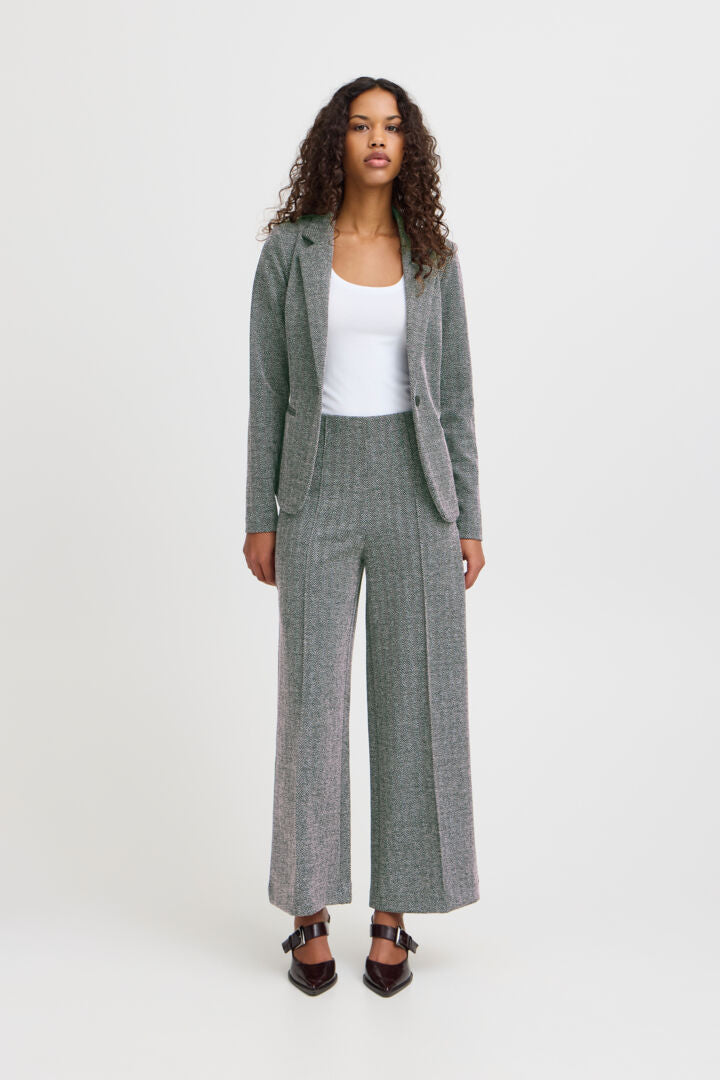 Ihkate Jacquard Pants Wide