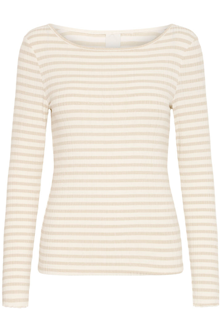 Ihcella LS Oatmeal Stripe