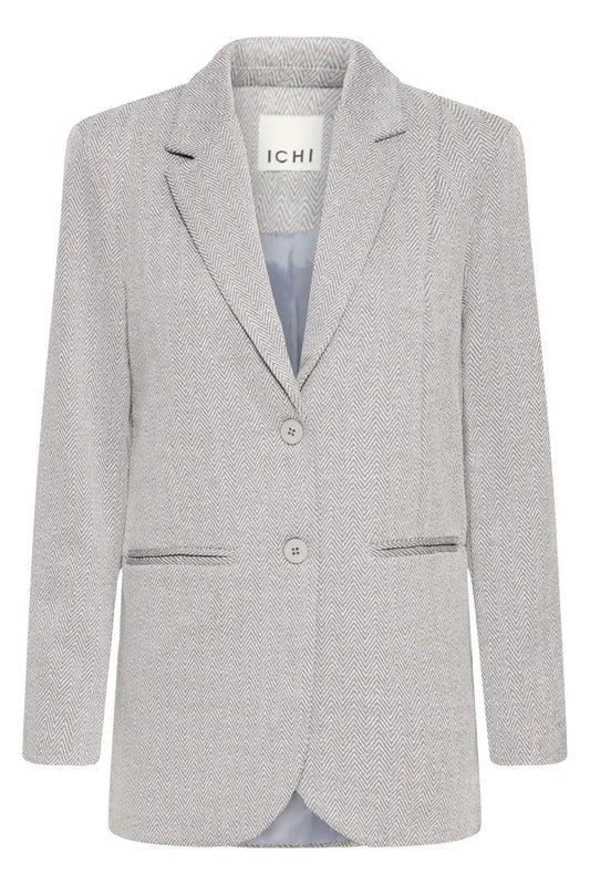 Ihkate Jacquard Oversize Blazer Shark