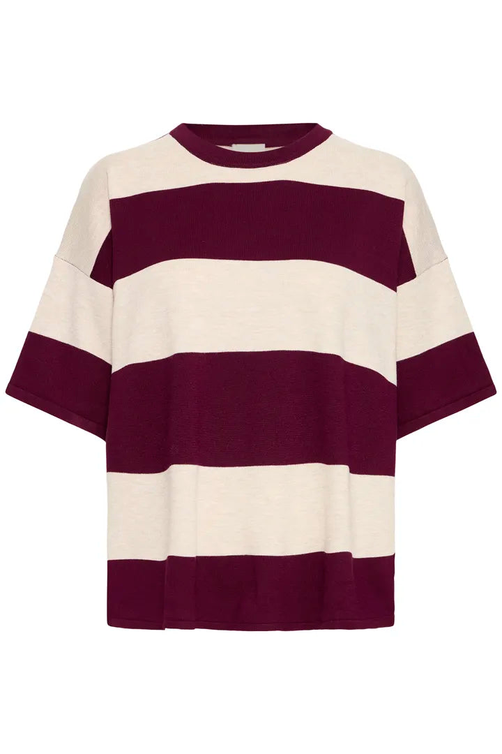 Ihluls Loose SS Stripe Rhod