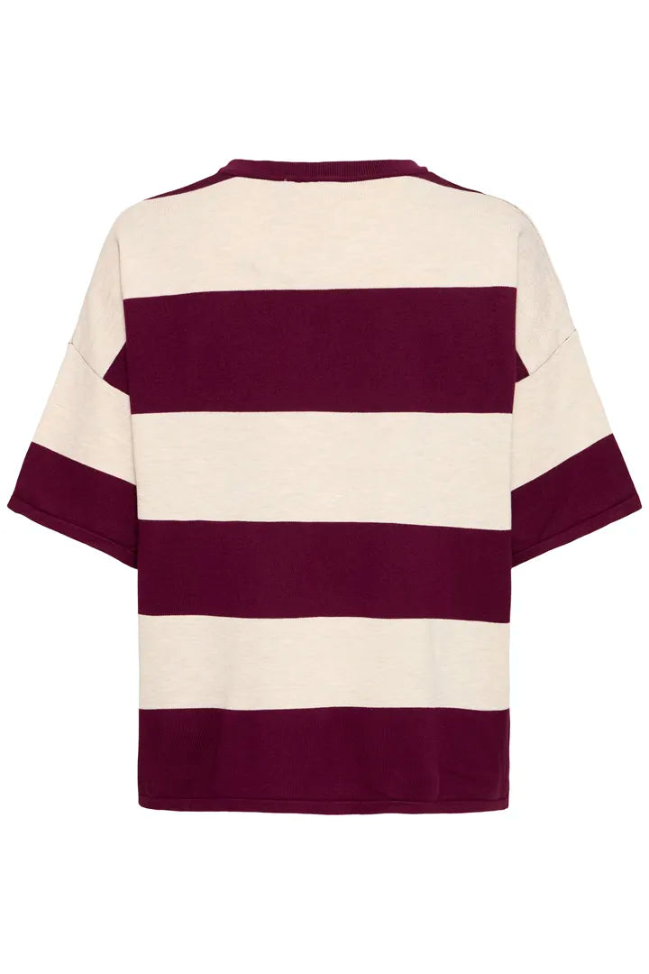 Ihluls Loose SS Stripe Rhod