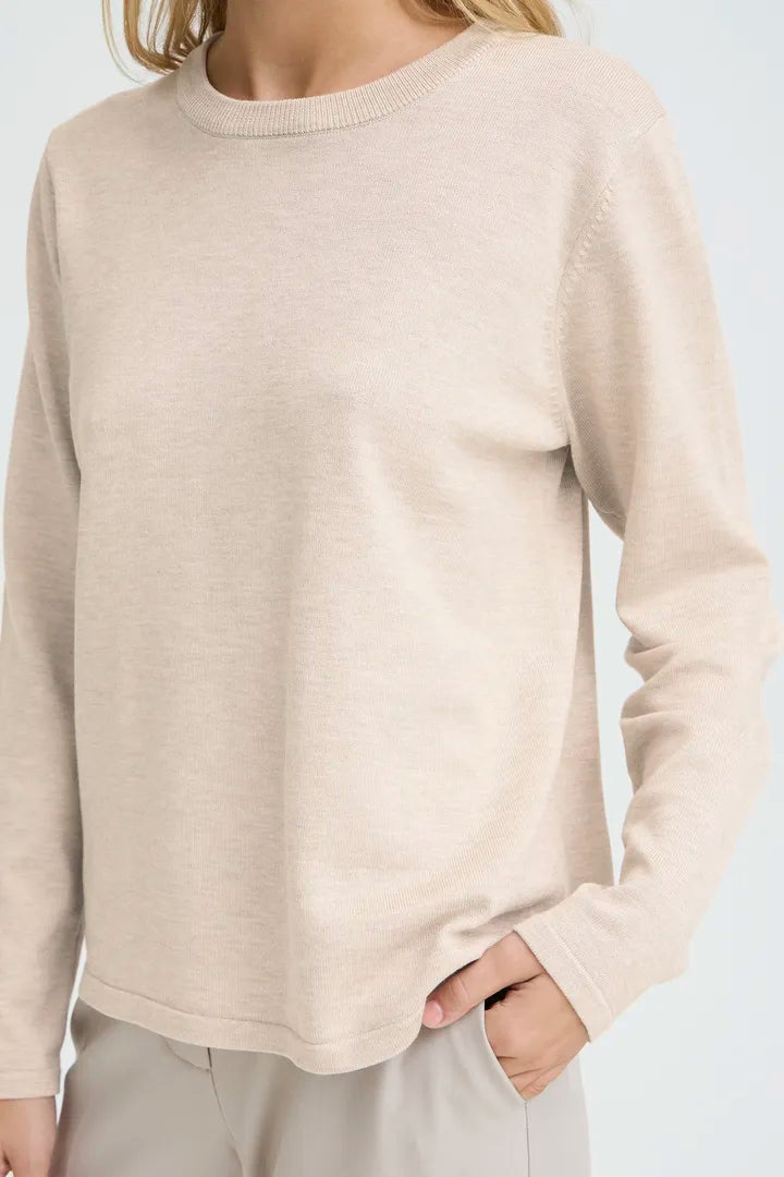 Ihluls O-neck LS Oatmeal