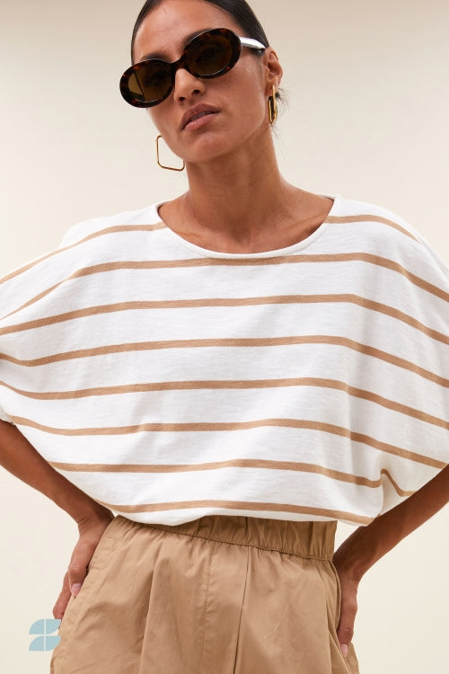 Merle Heavy Flame stripe Top