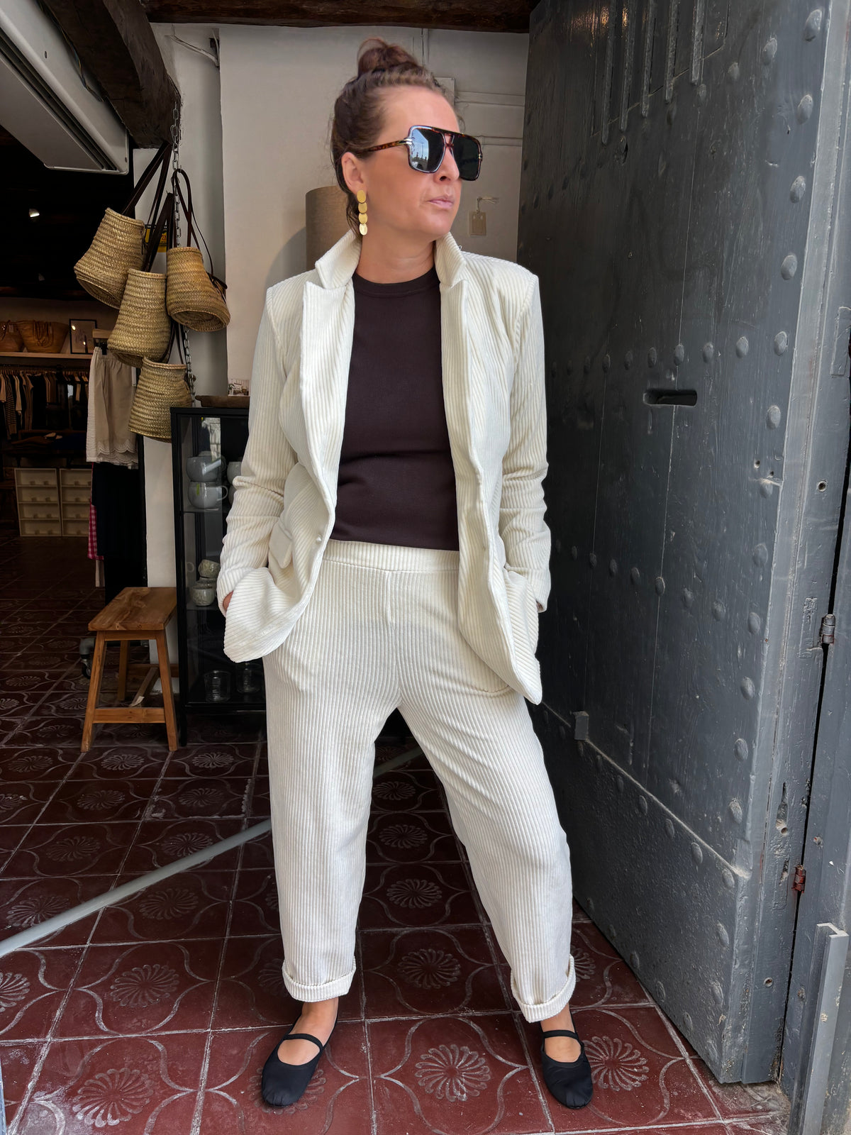 Ihtamary Cropped Pants Birch