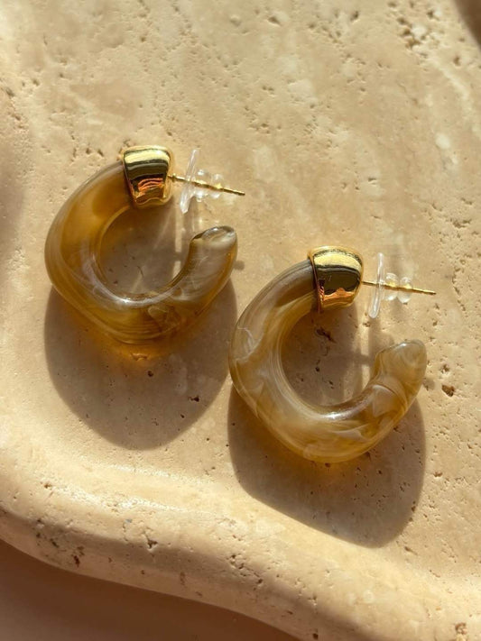 Wauw Earring Wood Ring