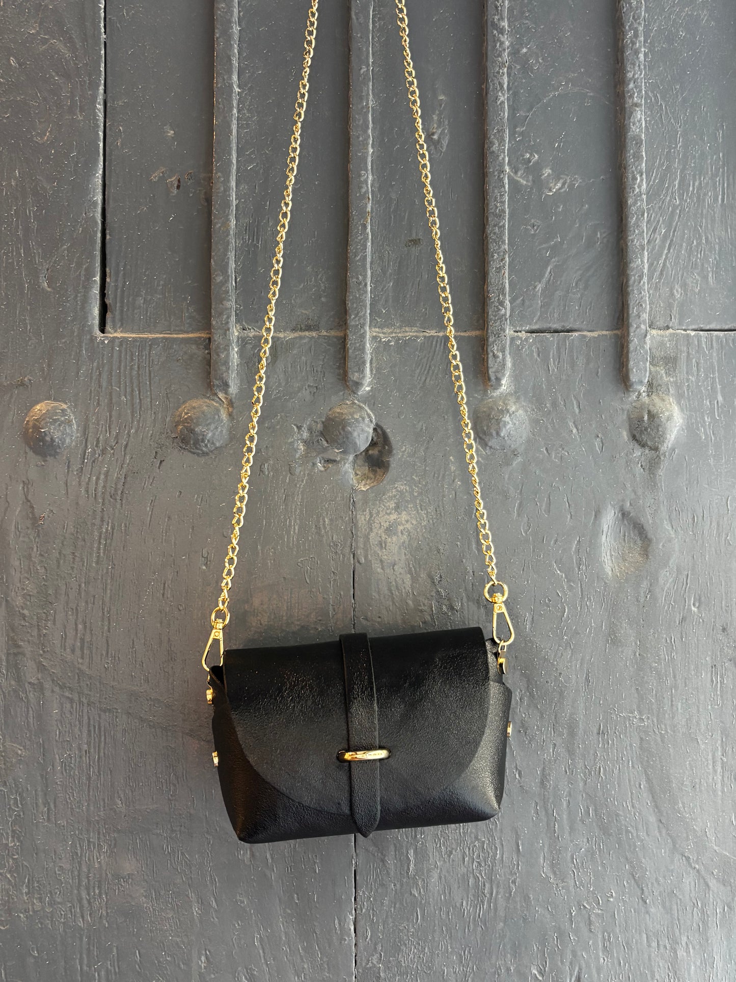 Mini Bag Metallic Black