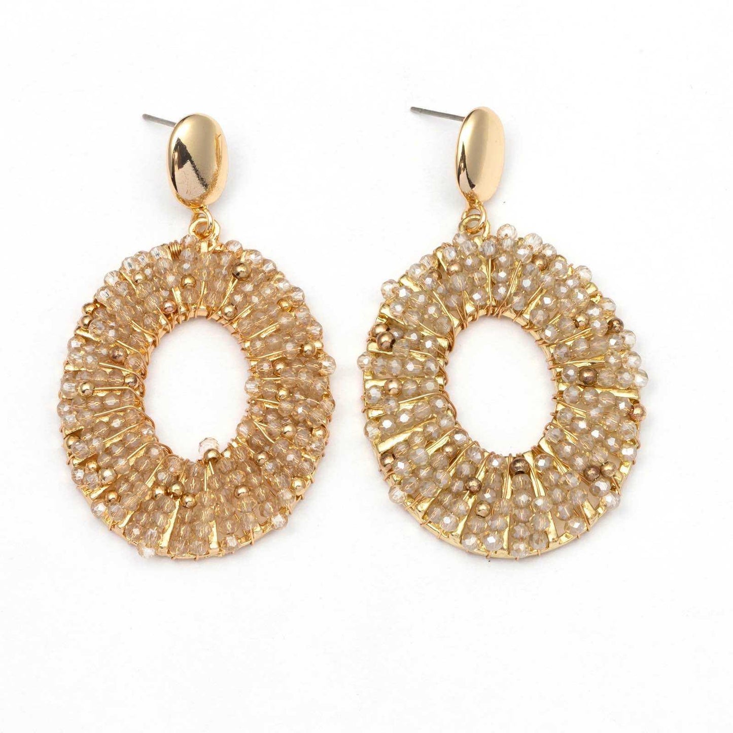 Wauw Earring Beige Beads