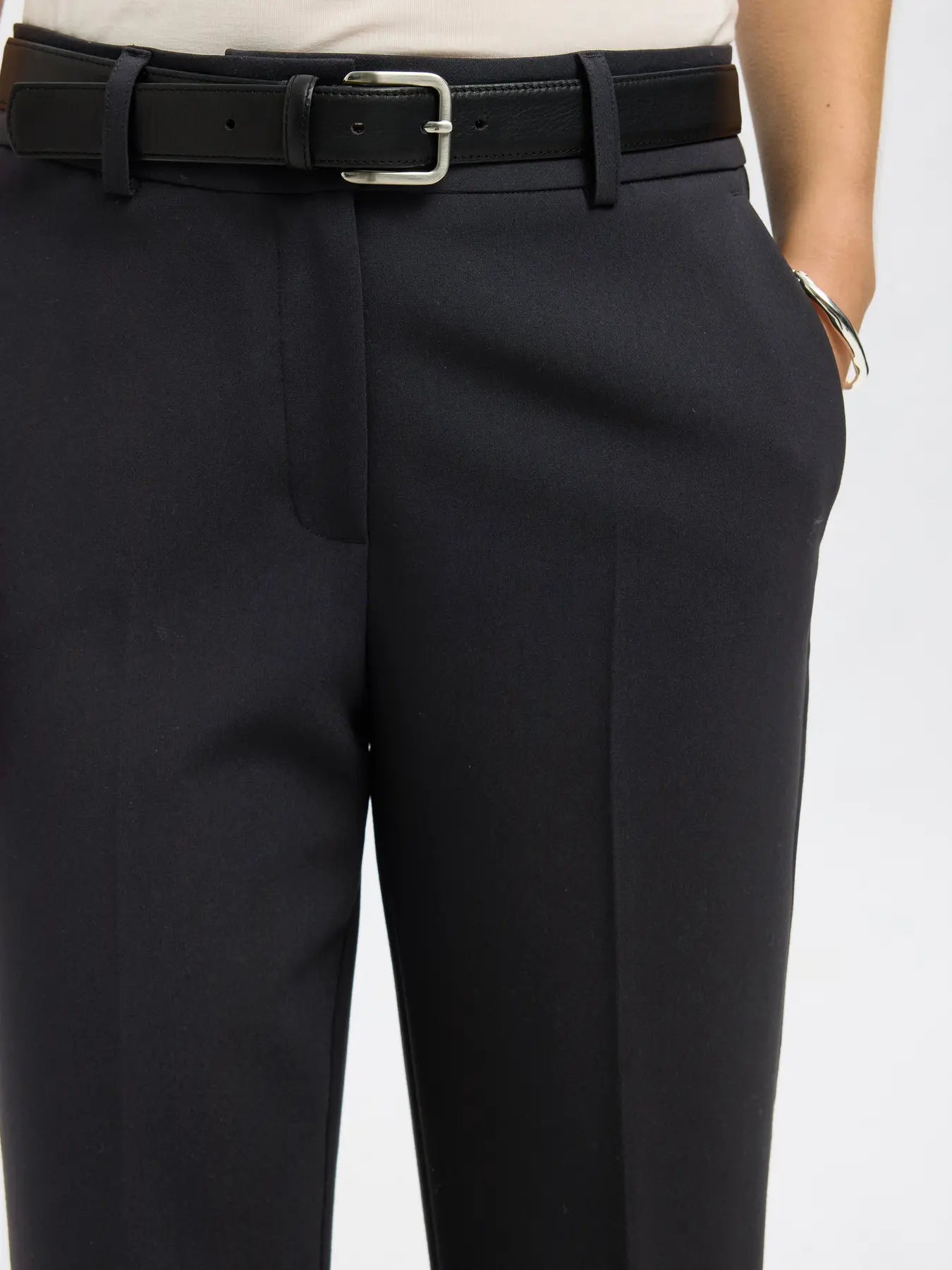 Slfrita Cropped Pants Black