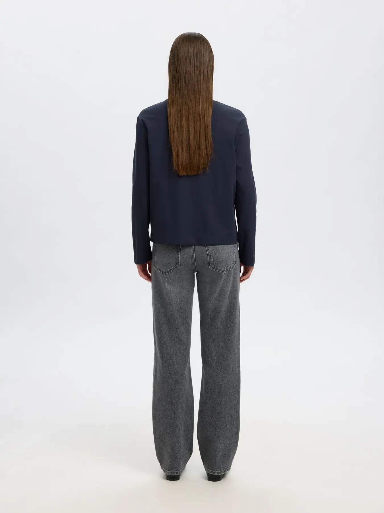 Slfessential Boxy Tee Dark Sapphire