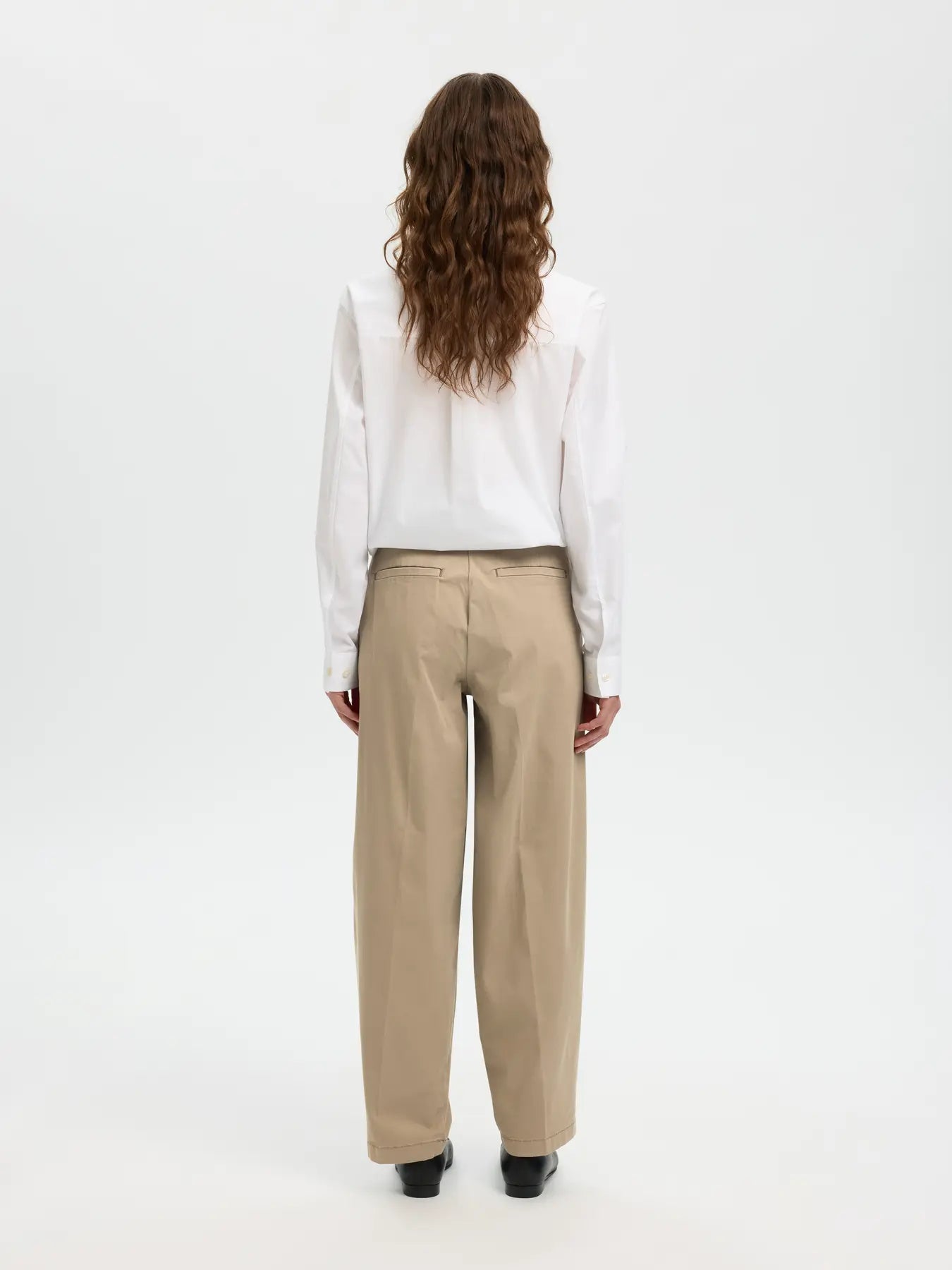 Slfbarrel Mille Pants Greige
